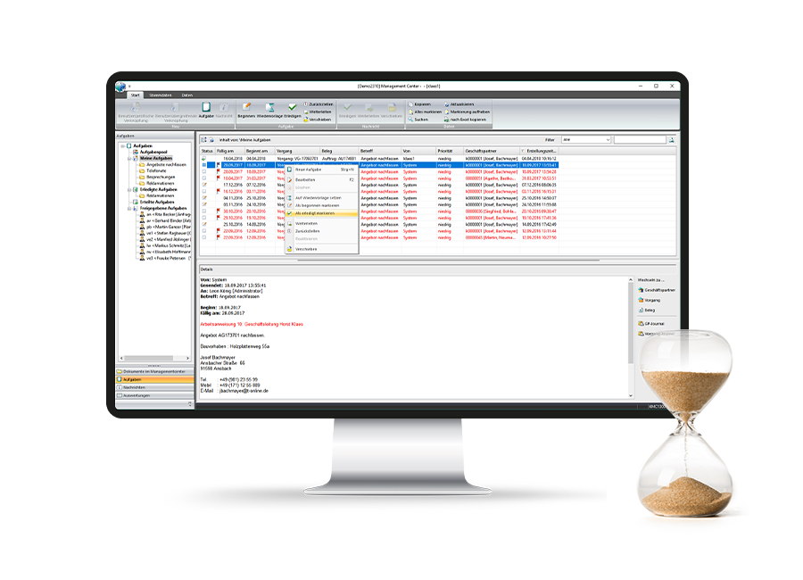 training support web praesentation info manager mockup