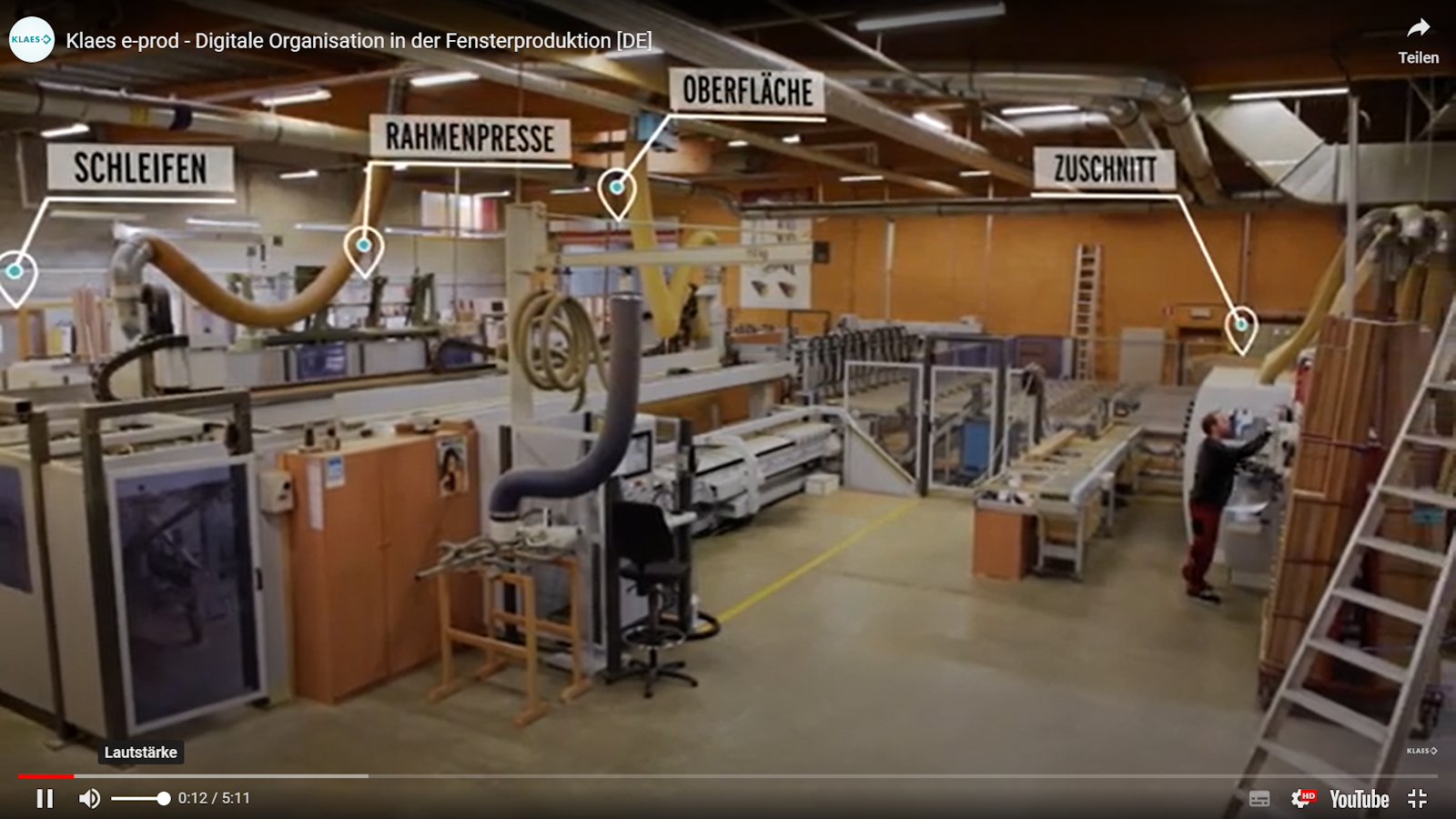 Klaes e-prod garantisce flussi ottimali nella produzione di finestre fino al cliente.