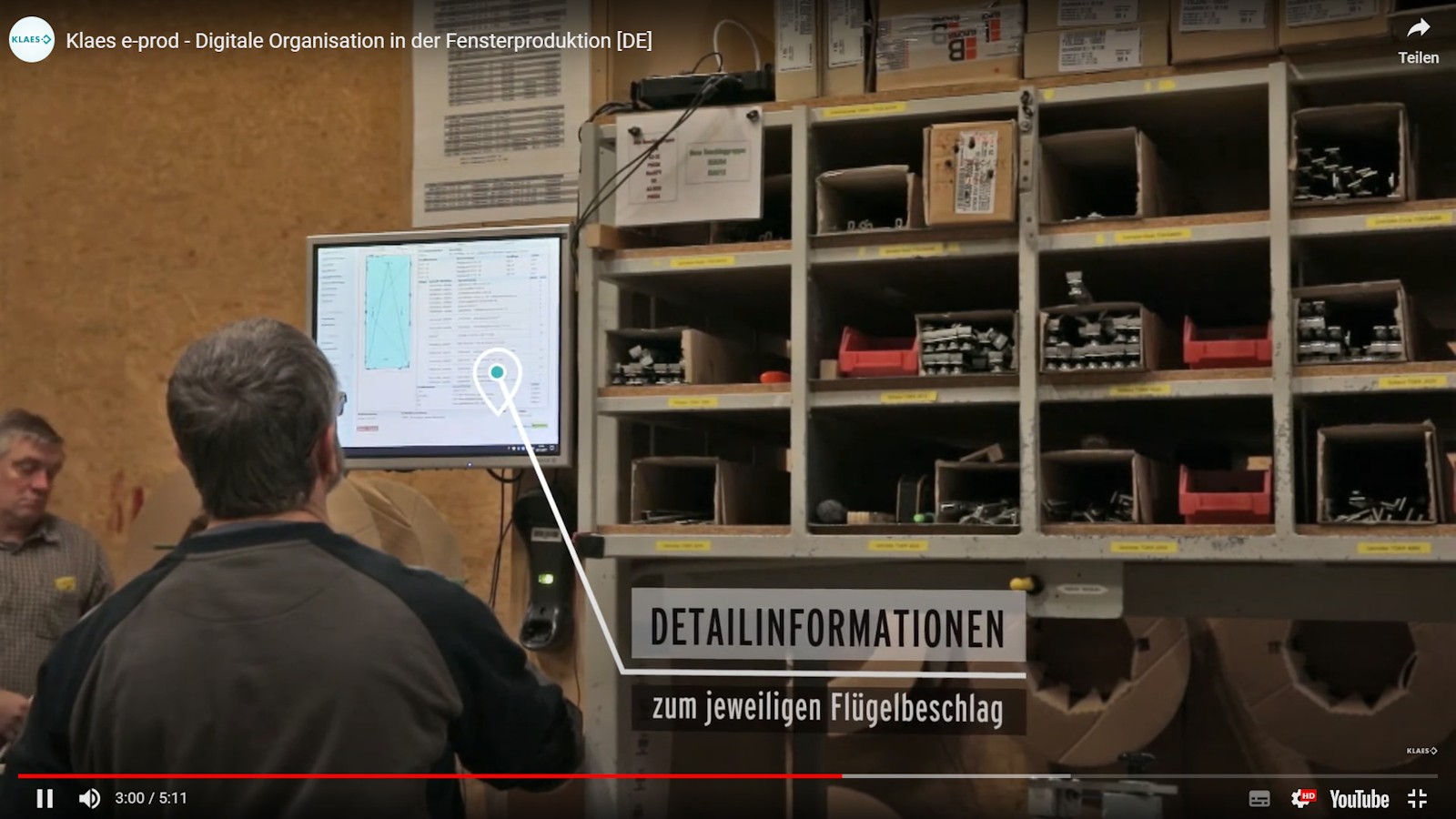 Quali parti di ferramenta devono essere montate su questo telaio? Klaes e-prod fornisce la risposta dopo una scansione.